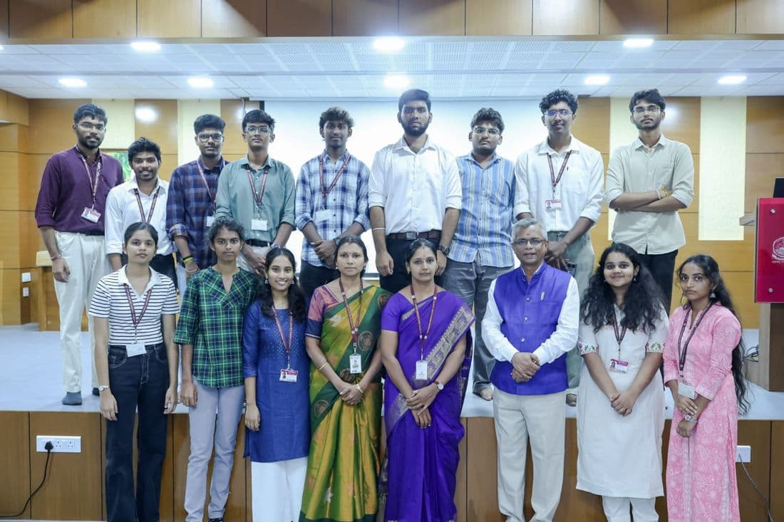 IoT Club members with faculty coordinators