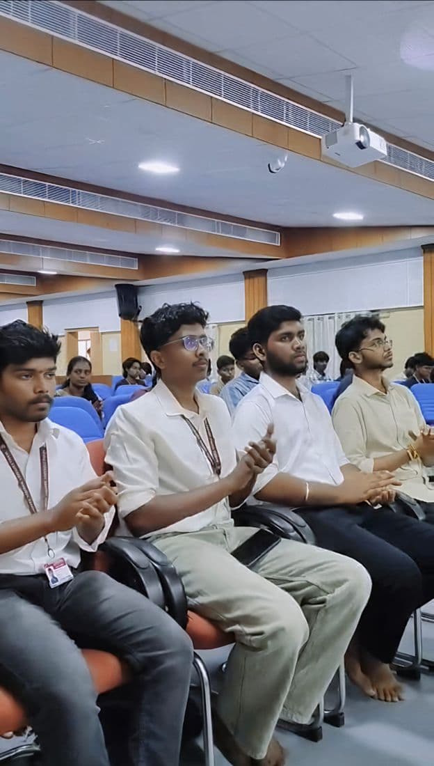 Members applauding during a club session
